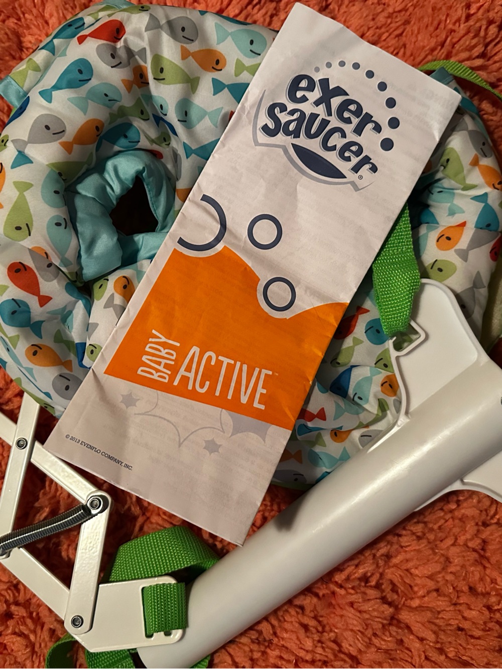 ExerSaucer Baby Active Fish Print Activity Seat - Multi (Brand: ExerSaucer)